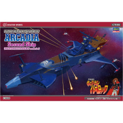 Space Pirate Battle Ship Arcadia 78 Second Ship (Phantom Death Shadow) Plastic Model Kit / Maquette