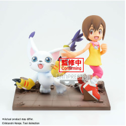 Digimon Adventure Archives Hikari & Tailmon DXF Figure Diorama