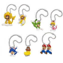 Super Mario 3D World + Fury World Figurine Keychain