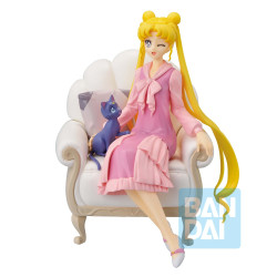 Sailor Moon Ichibansho Figurine Usagi Tsukino & Luna Antique Style Ver.