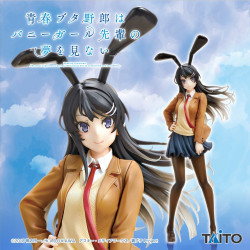 Seishun buta yarō Sakurajima Mai - Coreful Figure - Uniform Bunny Ver.