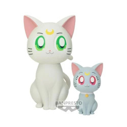 Sailor Moon Cosmos the Movie Sofvimates Figurines Artemis & Diana