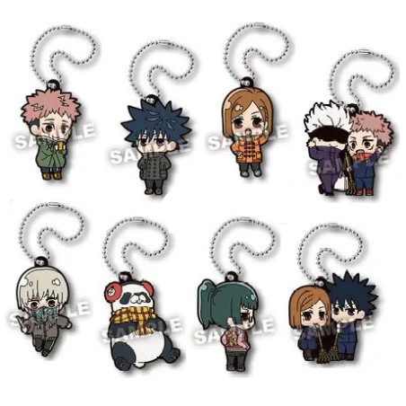 Jujutsu Kaisen Deforaba! Ending Rubber Keychain Collection