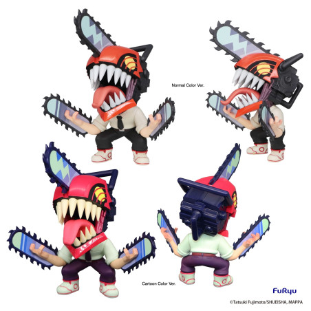 Chainsaw Man Toonize Figurine Chainsaw Man Normal  et  Cartoon Color Ver.