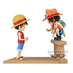 One Piece WCF Log Stories Figurine Ace et Luffy