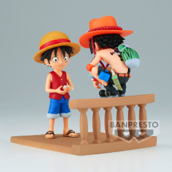 One Piece WCF Log Stories Figurine Ace et Luffy