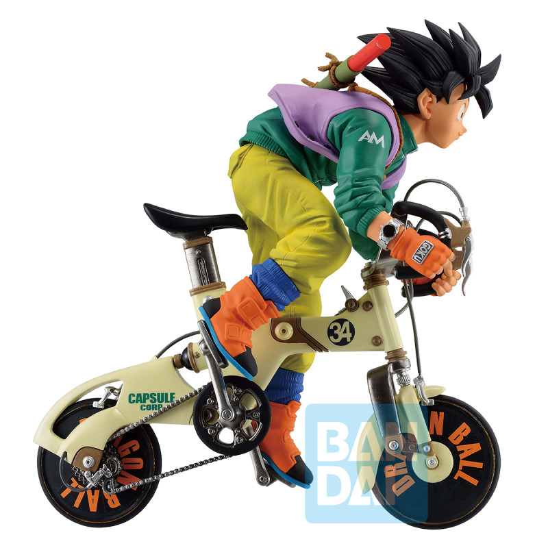 Dragonball Snap Collection Figurine Son Goku Riding Bike Ichibansho
