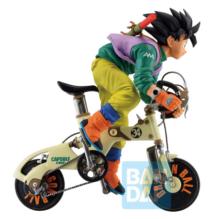 Dragonball Snap Collection Figurine Son Goku Riding Bike Ichibansho