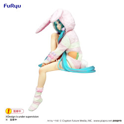 Hatsune Miku Figurine Rabbit Ear Hood Pajama Ver. (Noodle Stopper)