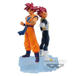 Dragonball Z Dokkan Battle 2022 Vol.1 et 2 Figurines SSJ god Son Goku et Vegeta