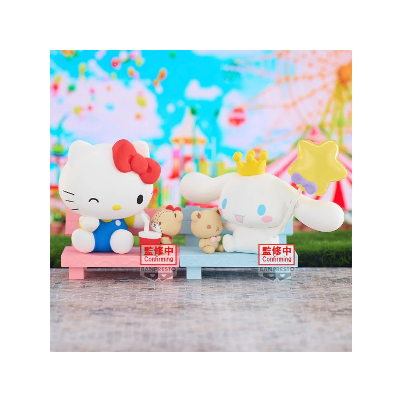 Sanrio Characters Nakayoshi Memories Figurine Hello Kitty x Cinnamoroll