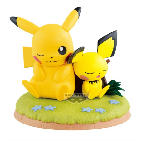 Pokemon Figurine Pikachu et Pichu Relax Time Diorama