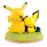 Pokemon Figurine Pikachu et Pichu Relax Time Diorama