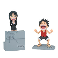 One Piece WCF Log Stories Figurine de Luffy et Nico Robin