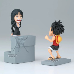 One Piece WCF Log Stories Figurine de Luffy et Nico Robin