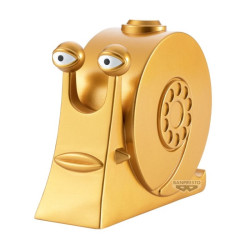 One Piece Sofvimates Figurine Golden Den Den Mushi
