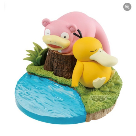 Pokemon Ramoloss et Psykokwak Figure Diorama