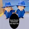 Dragonball Sofvimates Kame Sennin, Goku et Krilin Suit Style Ver.