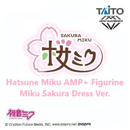 Hatsune Miku AMP+ Figurine Sakura Miku Sakura Dress Ver.