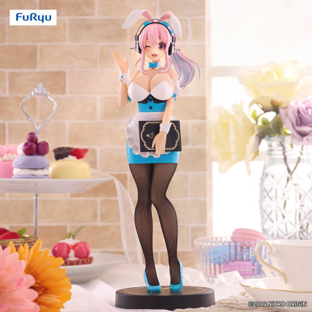 Super Sonico BiCute Bunnies Figurine Sonico Waitress Light Blue Ver.