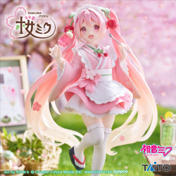 Hatsune Miku Coreful Figurine Sakura Wafuu Kissa Ver.
