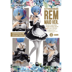 Re Zero Glitter et Glamours Figurine Rem Maid Ver.