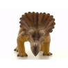 Triceratops Figurine en PVC Souple (couleur jaune)