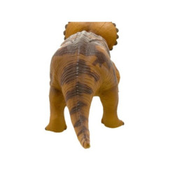 Triceratops Figurine en PVC Souple (couleur jaune)